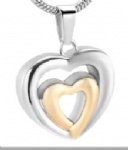 Heart Stainless Steel Cremation Pendant Memorial Jewelry