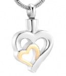 Heart Stainless Steel Cremation Pendant Memorial Jewelry