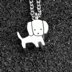 D-721 Dog pendant pet ashes cremation Keepsake jewelry