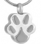 D-767 paw print pet cremation Keepsake jewelry customized