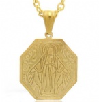 Jesus Pendant Stainless Steel Jewelry IGP Gold plated