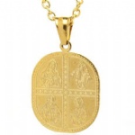 Jesus Pendant Stainless Steel Jewelry IGP Gold plated