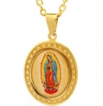 Blessed Virgin Mary Pendant Stainless steel Jewelry