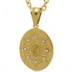 Blessed Virgin Mary Pendant Stainless steel Jewelry