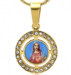 Jesus Pendant Stainless Steel Jewelry IGP Gold plated