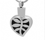 Leaf Stainless Steel Cremation Pendant