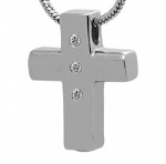 Cross Stainless Steel Cremation Pendant