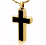 Cross Stainless Steel Cremation Pendant