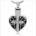 Cross Stainless Steel Cremation Pendant