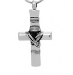 Cross Stainless Steel Cremation Pendant