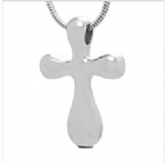 Cross Stainless Steel Cremation Pendant