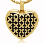 Stainless Steel Cremation Heart Pendant
