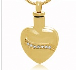 Heart Stainless Steel Cremation Pendant