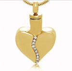 Heart Stainless Steel Cremation Pendant