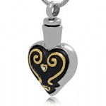 Stainless Steel Cremation Heart Pendant