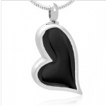 Stainless Steel Cremation Heart Pendant