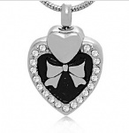 Stainless Steel Cremation Heart Pendant