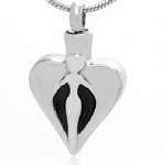 Heart Stainless Steel Cremation Pendant