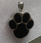 Stainless Steel Cremation Footprint Pendant