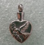 Stainless Steel Cremation Pigeon Pendant