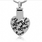 LOVE Stainless Steel Cremation Pendant
