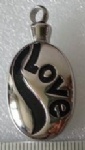 LOVE Stainless Steel Cremation Pendant