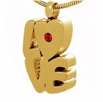 LOVE Stainless Steel Cremation Pendant