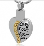 LOVE Stainless Steel Cremation Pendant