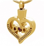 DAD Stainless Steel Cremation Pendant