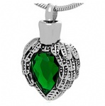 Wings Stainless Steel Cremation Pendant