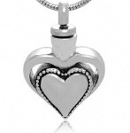 Heart Stainless Steel Cremation Pendant