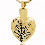 Wings Stainless Steel Cremation Pendant