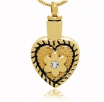 Leaf Stainless Steel Cremation Pendant