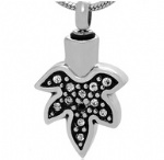 Leaf Stainless Steel Cremation Pendant