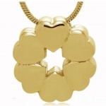 Leaf Stainless Steel Cremation Pendant