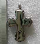 Cross Stainless Steel Cremation Pendant