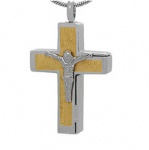 Cross Stainless Steel Cremation Pendant