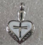 Cross Stainless Steel Cremation Pendant