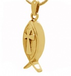 Cross Stainless Steel Cremation Pendant