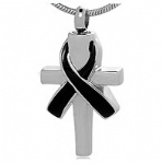 Cross Stainless Steel Cremation Pendant