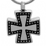 Cross Stainless Steel Cremation Pendant