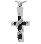 Cross Stainless Steel Cremation Pendant