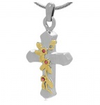 Cross Stainless Steel Cremation Pendant