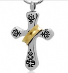 Cross Stainless Steel Cremation Pendant