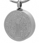 Jesus Stainless Steel Cremation Pendant
