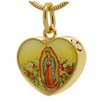 Jesus Stainless Steel Cremation Pendant