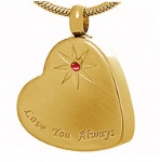 Heart Stainless Steel Cremation Pendant