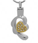 Heart Stainless Steel Cremation Pendant