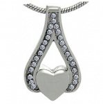 Heart Stainless Steel Cremation Pendant