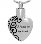 Heart Stainless Steel Cremation Pendant